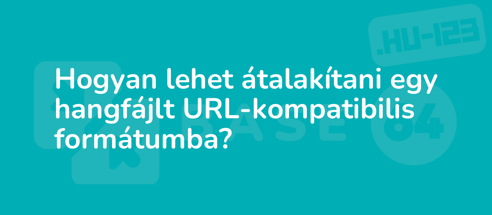 the description for the representative image of the title hogyan lehet atalakitani egy hangfajlt url kompatibilis formatumba could be illustration depicting audio file conversion to url compatible format showcasing simplicity and versatility