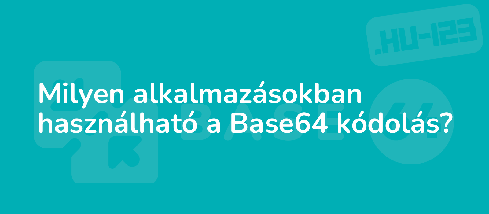 base64 encoding used in various applications