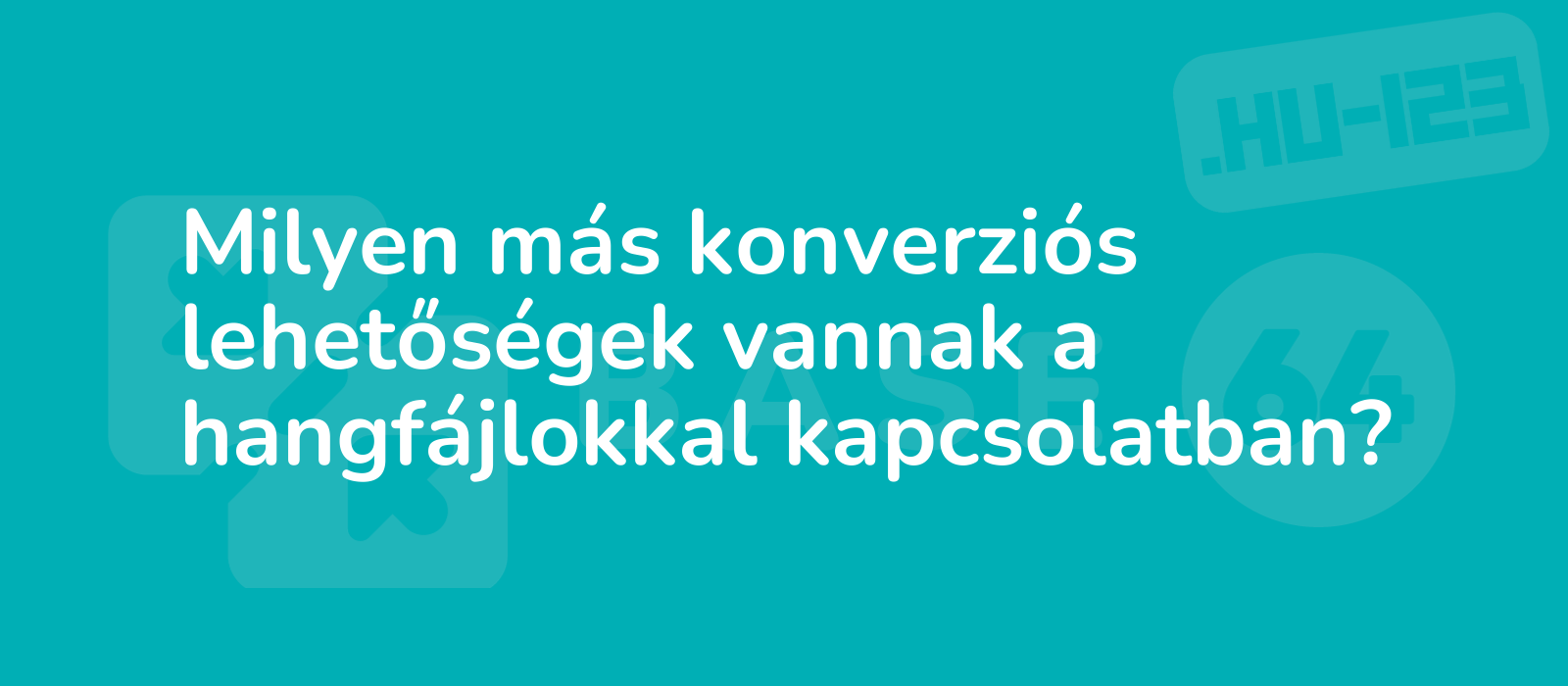 the description for the representative image of the title milyen mas konverzios lehetosegek vannak a hangfajlokkal kapcsolatban could be colorful illustration showcasing various audio file conversion options representing versatility and convenience high r